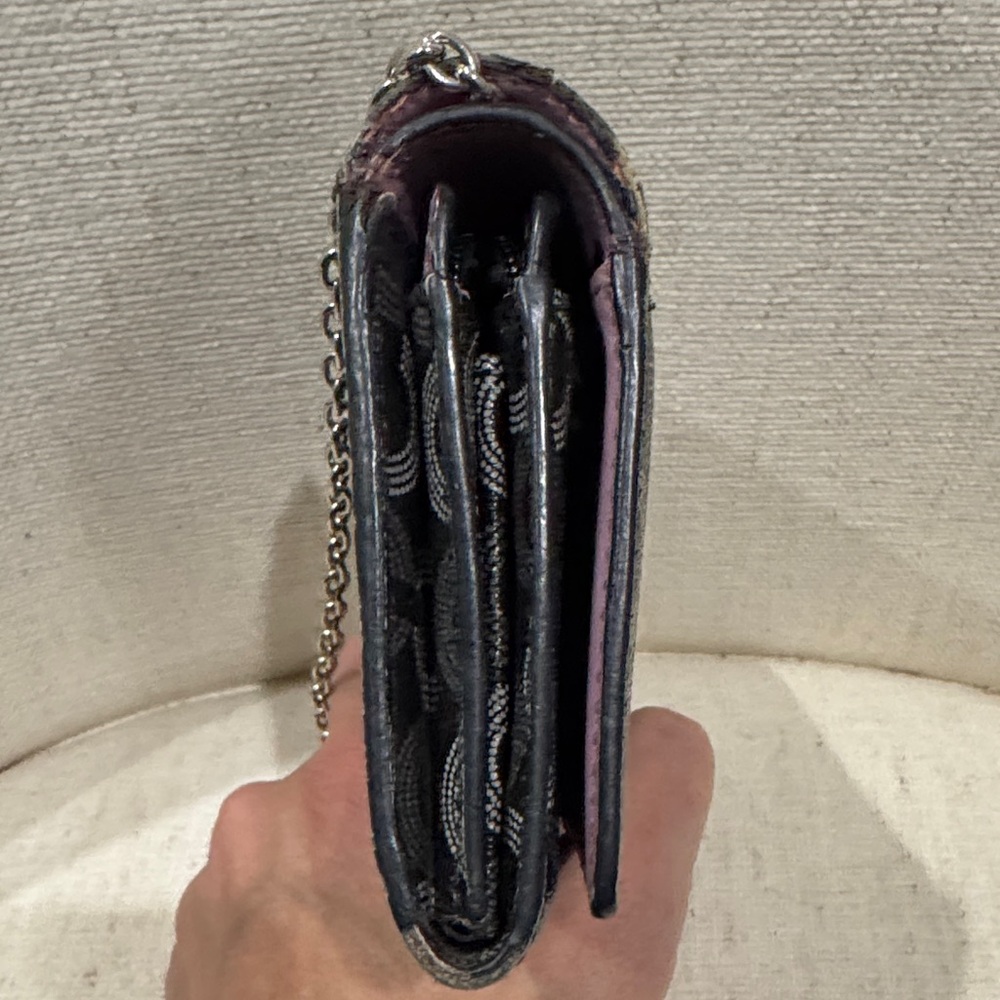Coach Black Patterned crossbody or clutch - Picture 5 of 8